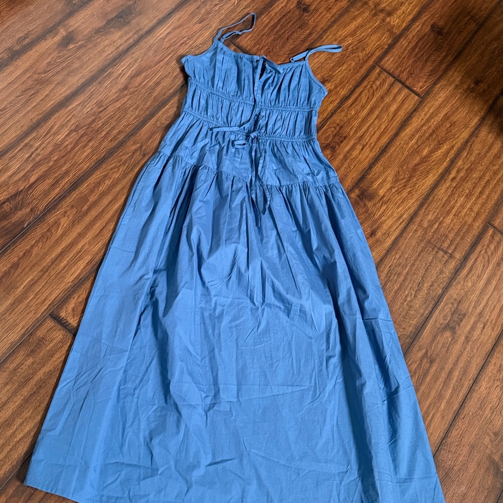 Elegant Blue Maxi Dress